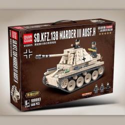 Конструктор Quanguan 100083 Немецкая противотанковая САУ Marder III 