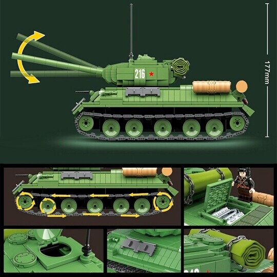 Конструктор Quanguan 100063 - Советский средний танк Т-34