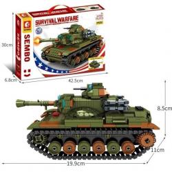 Конструктор Sembo 207007 - Основной боевой танк M60A2