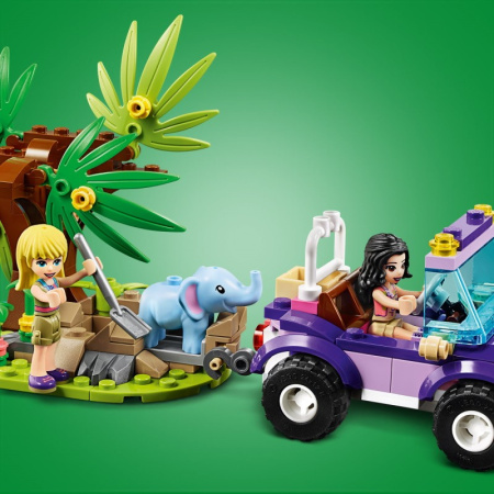 Конструктор Lego 41421 Friends Джунгли: Спасение слонёнка