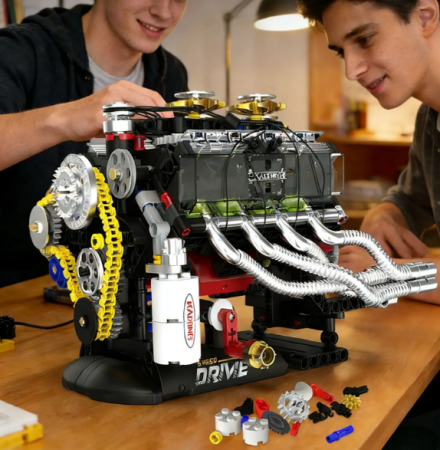 Конструктор Двигатель Dodge Viper GT 40 Shelby V8 К96258