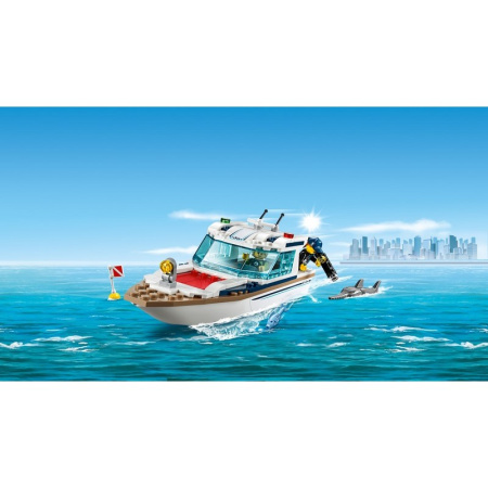 Конструктор Lego 60221 City Police Яхта для дайвинга