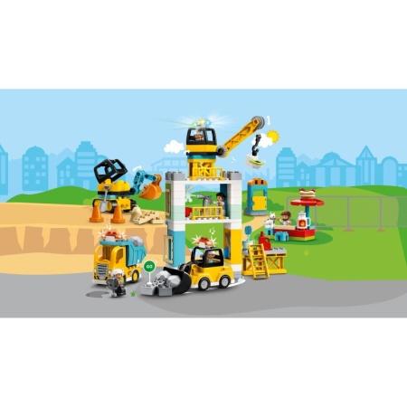 Конструктор Lego 10933 Duplo Башенный кран на стройке