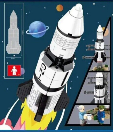 Конструктор Sembo 203013 - Космическая ракета CZ-1