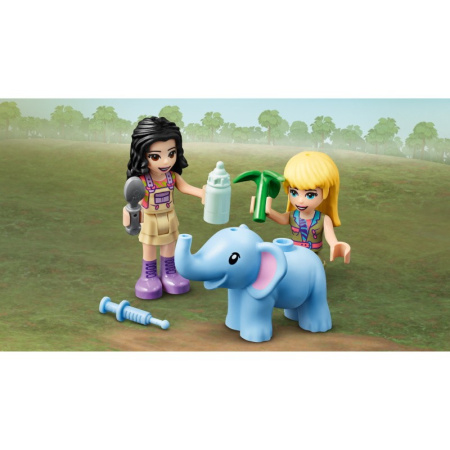 Конструктор Lego 41421 Friends Джунгли: Спасение слонёнка