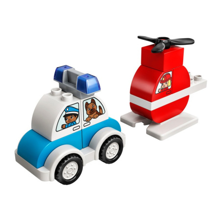 Конструктор Lego 10957 Duplo Пожарный вертолет и полицейский автомобиль