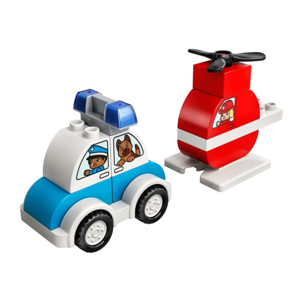 Конструктор Lego 10957 Duplo Пожарный вертолет и полицейский автомобиль